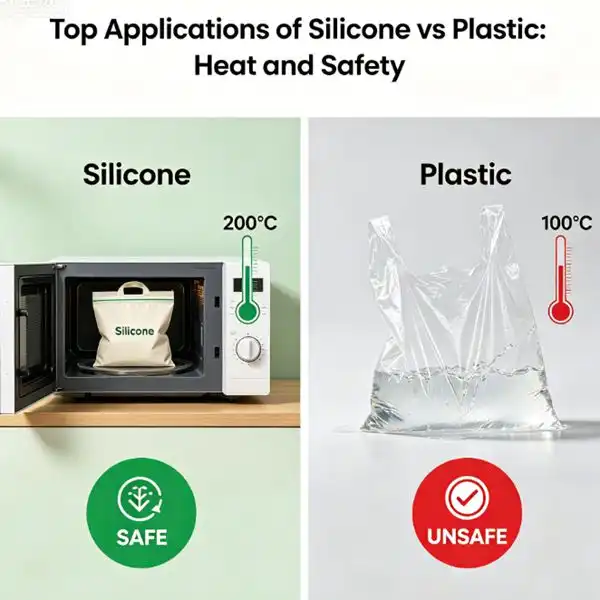 Top Applications of Silicone vs Plastic: Heat and Safety